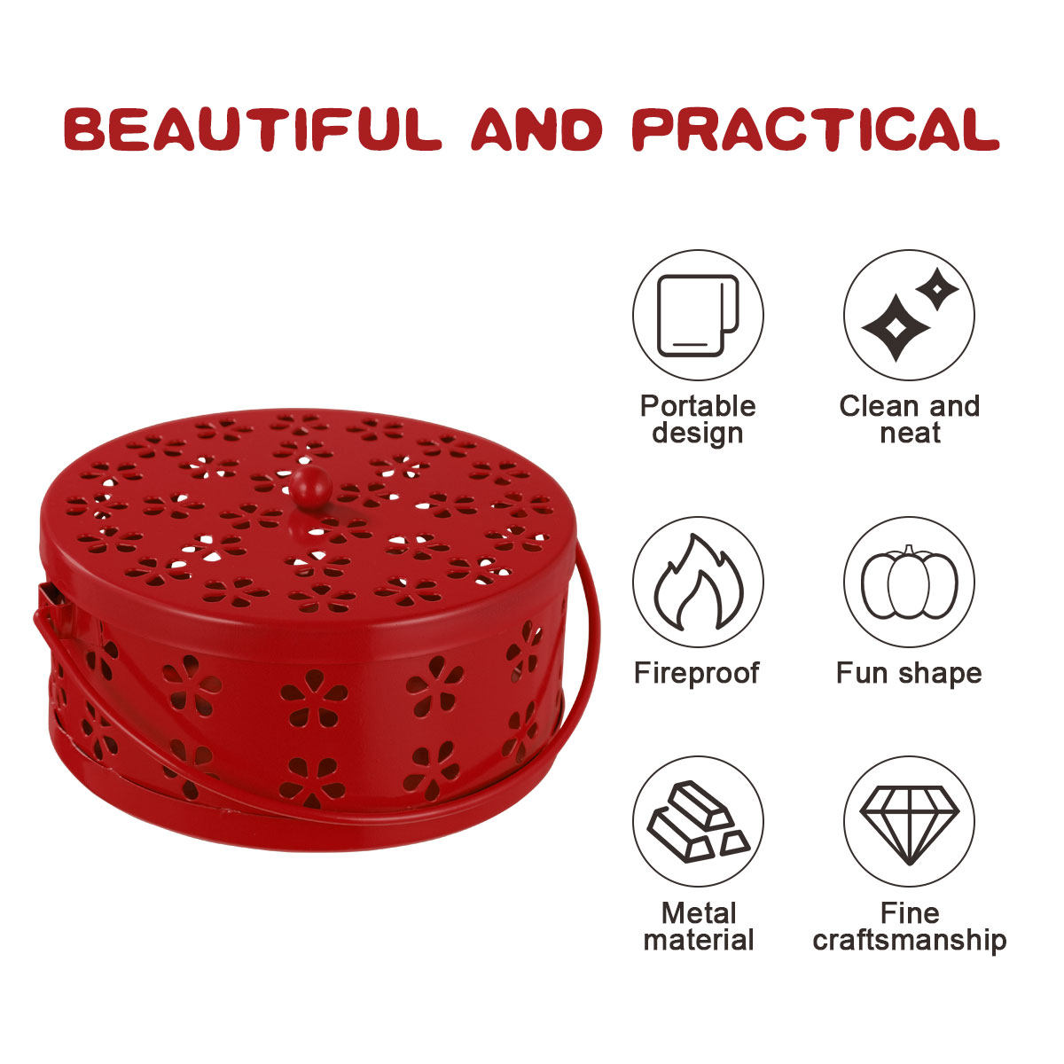 Caixa de metal resistente ao f - Incense Holder avaliação e preço