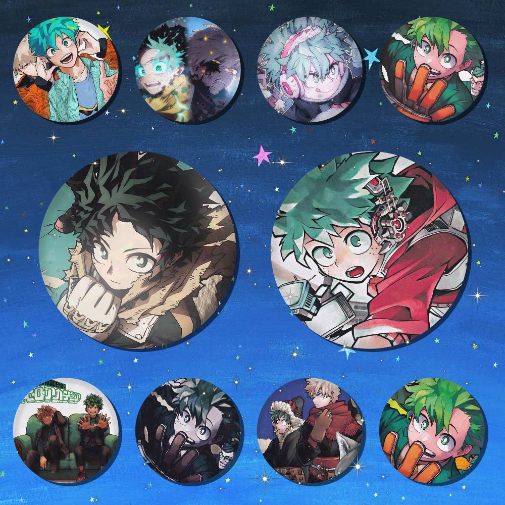Novos Broches Redondos de Anim - Furoshiki avaliação e preço